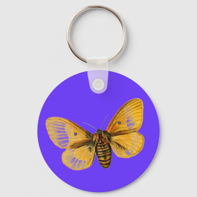 Bombyx quercus nyckelring (Framsida)