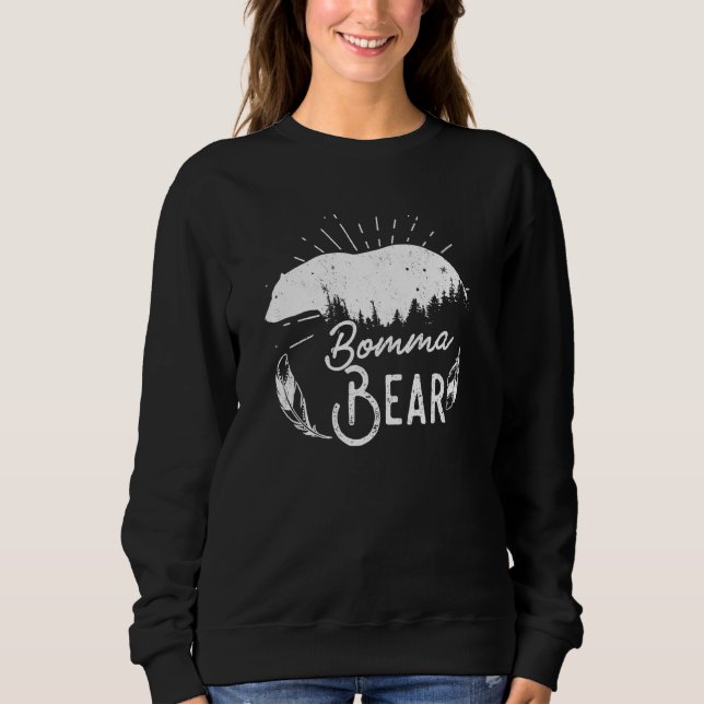 Bomma Bear Matching Family Camping Hiking Funny Ch T Shirt (Framsida)