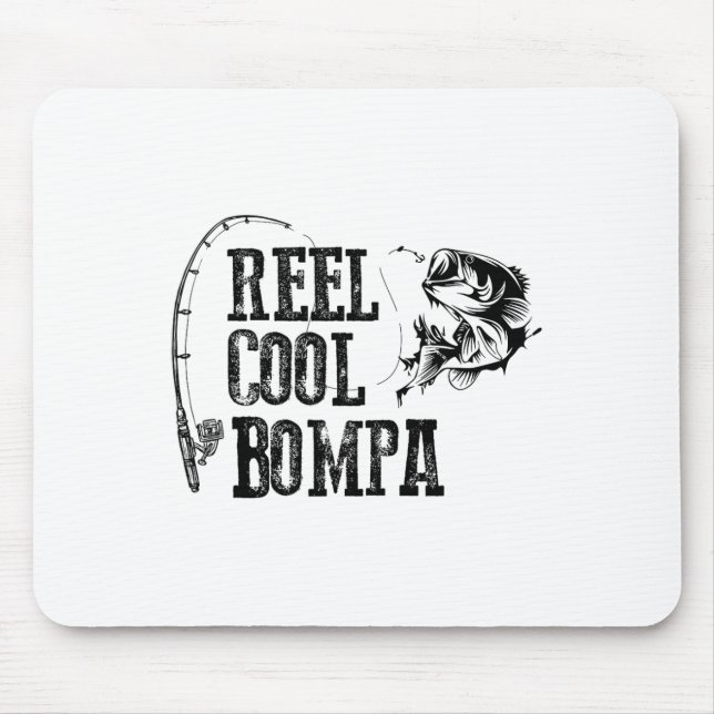 Bompa Fiskrulle Cool Bompa Roligt Present  Musmatta (Framsidan)