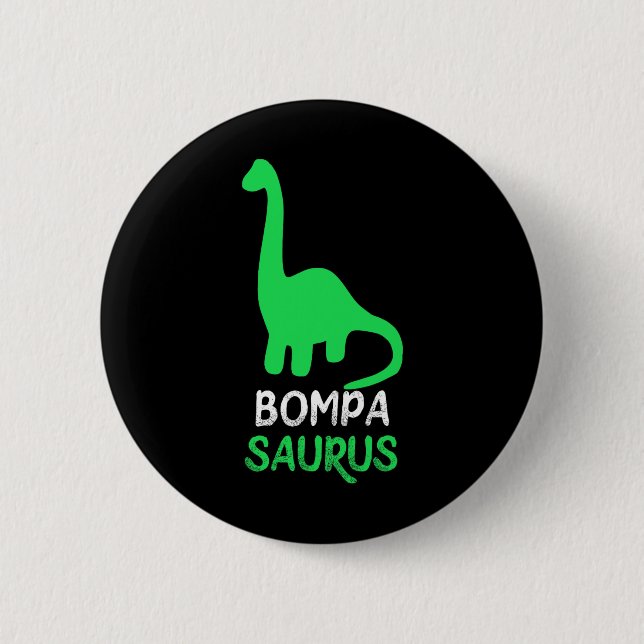 Bompa-saurus Funny Dino Dinosaur Bompasaurus  Knapp (Framsida)