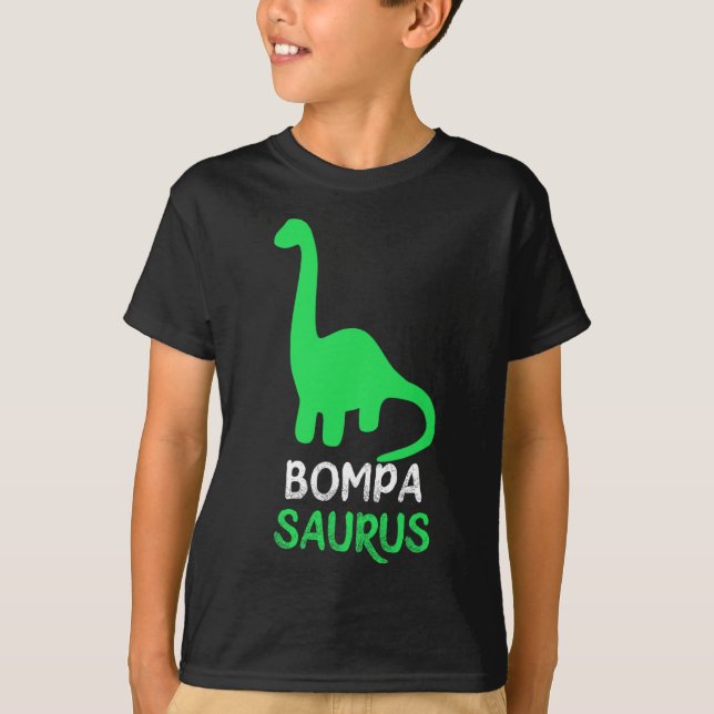 Bompa-saurus Funny Dino Dinosaur Bompasaurus  T Shirt (Framsida)