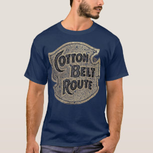 Bomull Bälte Route Railroad USA T Shirt