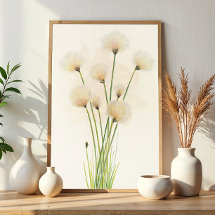 Bomull blommor poster