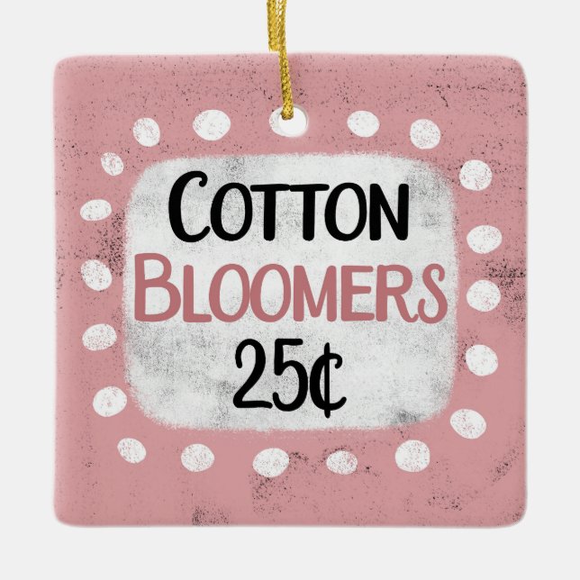 Bomull Bloomers 25 Cents Ornament (Framsida)