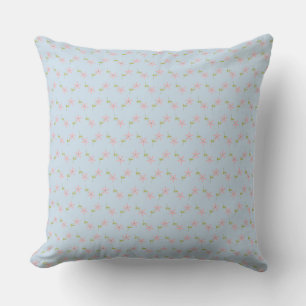 Bomull Blue Ditsy Blommigt Nursery Cushion Kudde