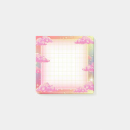 Bomull Candy Clouds - Neon Dreams Sticky Notes Post-it Block
