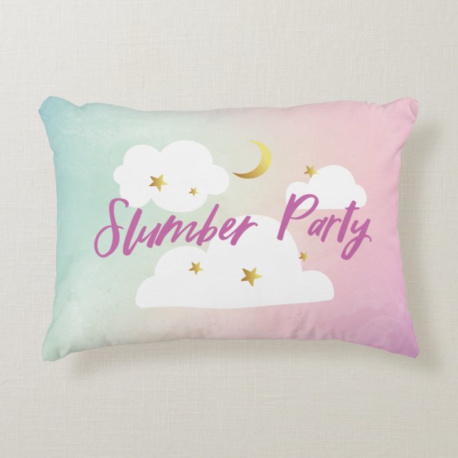 Bomull Candy Himmel Slumber Party Pillow Prydnadskudde (Framsidan)