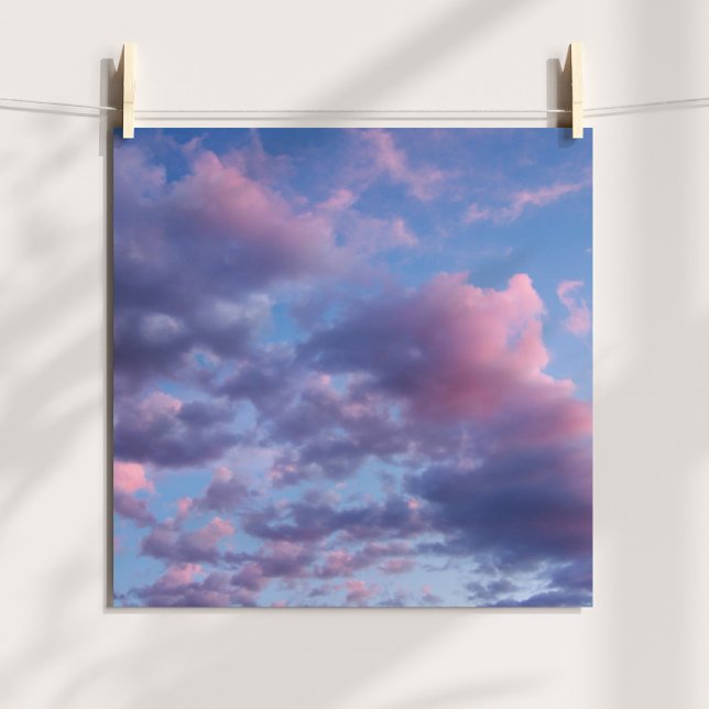 Bomull Candy Sunset Poster (Cotton Candy Sunset Poster)