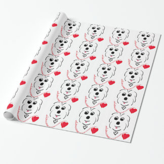 Bomull de Tulear Älska Presentpapper