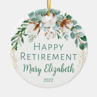 Bomull Eucalyptus Pension Namn Ornament
