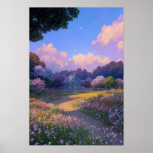 Bomull i Garden Haven Poster