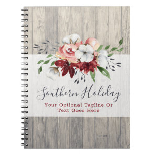 Bomull Journal från Rustic Wood & Southern Land Anteckningsbok