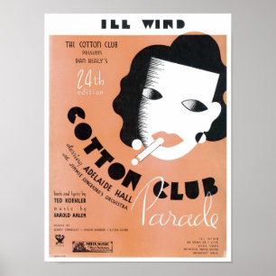 Bomull Klubb Parad Vintage Songbook Cover, Vind Poster