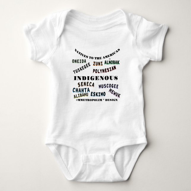 BOMULL - UNISEX NEWBORN to24 MÅNADER/ NATIVE AMERI T Shirt (Framsida)