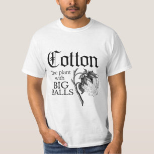 BOMULL VÄXTEN MED STORA BOLLAR T-SHIRT