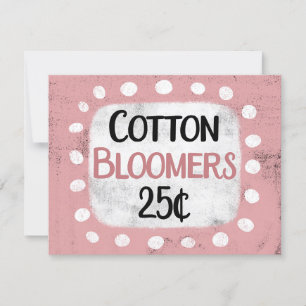 Bomullsblommor 25 cent gratulationskort kort