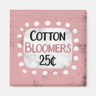 Bomullsblommor 25 cent kylskåp magnet