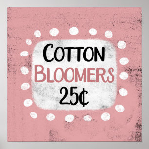 Bomullsblommor 25 cent Poster väggkonst