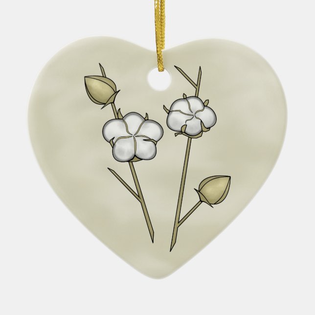 BomullsBollprydnad Julgransprydnad Keramik (Framsidan)