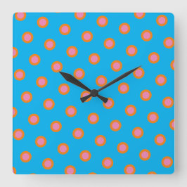 "Bomullscandy" Färgad Väggklocka