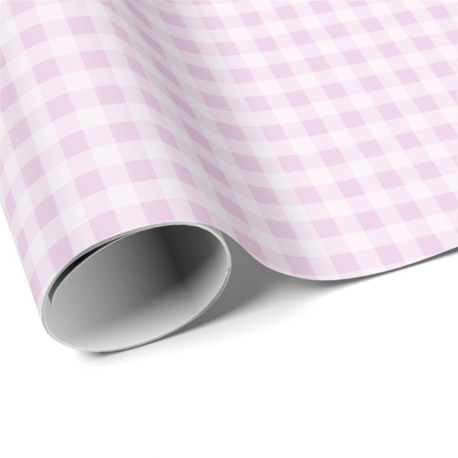 Bomullscocktail Gingham Presentpapper (Rullad Hörn)