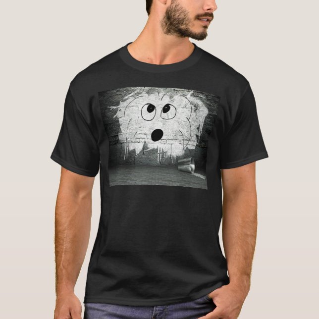Bomullsde Tulear Grafitti konst Tee Shirt (Framsida)