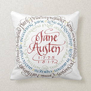 Bomullsdekorativ kudde - Jane Austen perioddramer