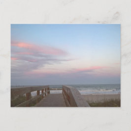 Bomullsgodis i stranden vykort