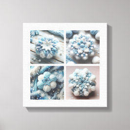 Bomullsnowflake Canvastryck