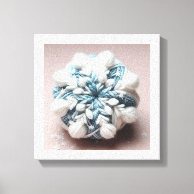 Bomullsnowflake Canvastryck (Framsida)