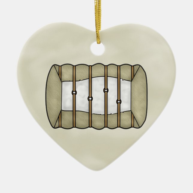 Bomullsokprydnad Julgransprydnad Keramik (Framsidan)