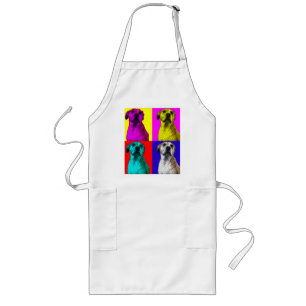 bomullspart hund Long Apron Långt Förkläde