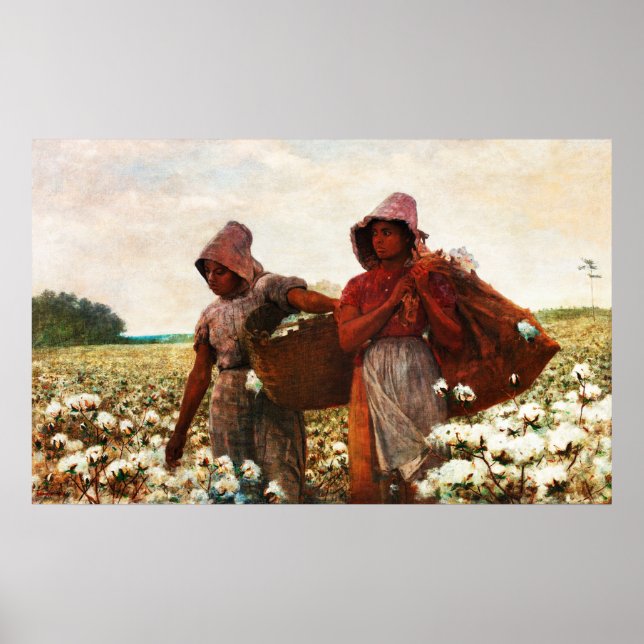 Bomullsplockarna av Winslow Homer Poster (Framsidan)