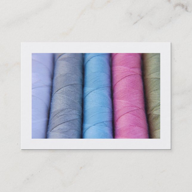 Bomullsrullar (kantade) visitkort (Framsida)