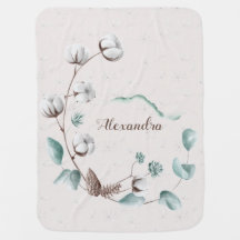 Bomullsstjälkar och eukalyptus Anpassningsbar Baby