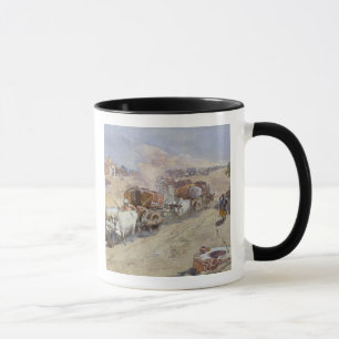 Bomullstransport, Indien, 1862 (över rita w/c Mugg