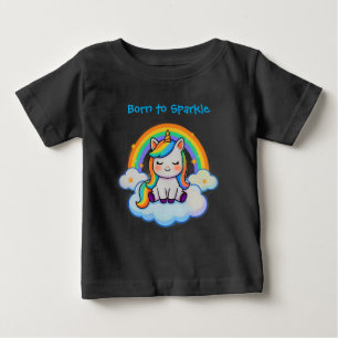 Bomullströja - Trendig Enhörning T Shirt