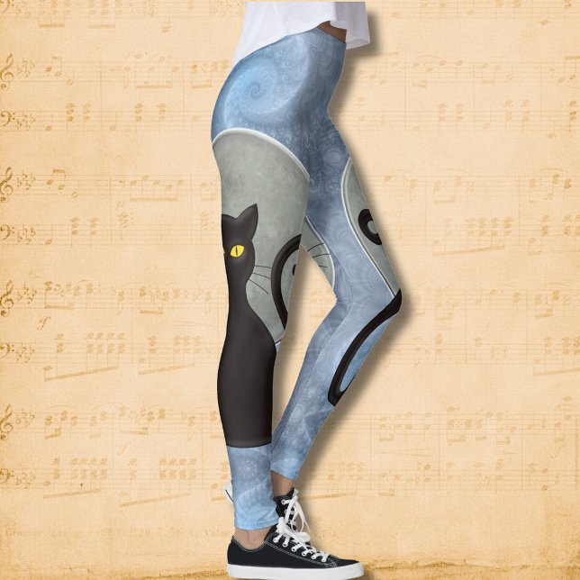 Bomullstryckare: Cat Familiar Leggings (Skapare uppladdad)