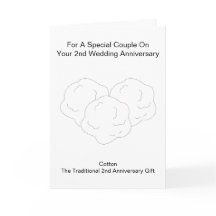 Bomullsull, Personlig 2:a Bröllop-årsdagen