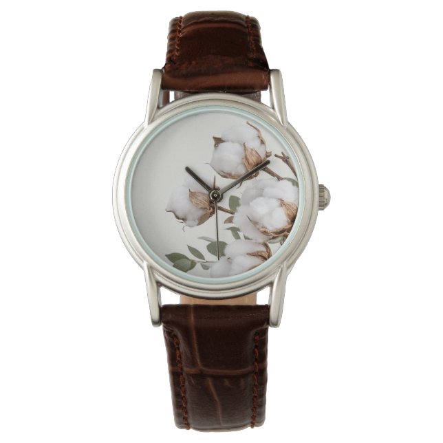 Bomullsväktare Botanisk Farmhouse Neutral Rustik Armbandsur (Framsida)