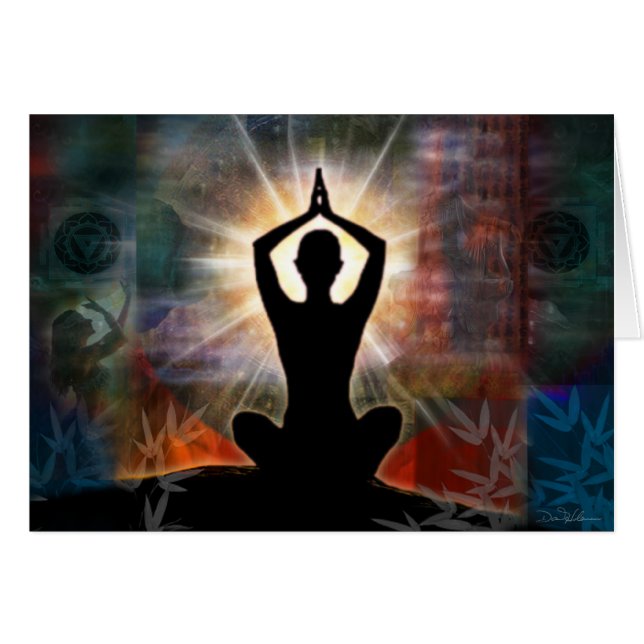 Bön 1 hälsningskort (Framsidan Horizontal)