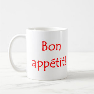 Bon apetit kaffe mugg