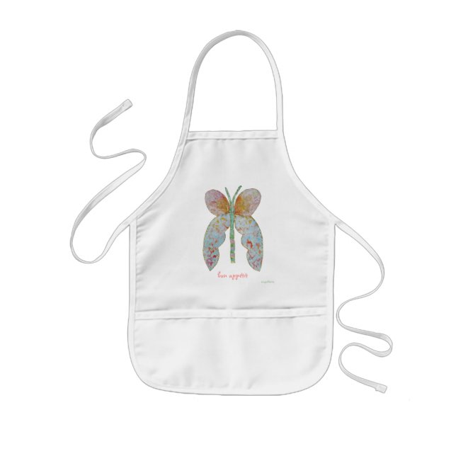 bon appétit ariel butterfly apron barnförkläde (Framsidan)