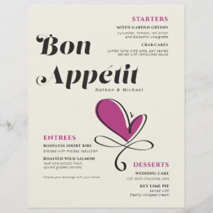 Bon Appetit Bröllop-middagen Pappra Lakan