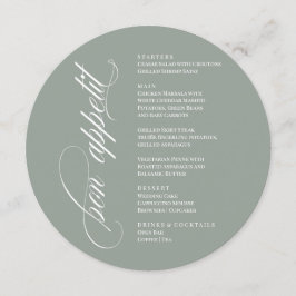 Bon Appetit elegant Menu Meny