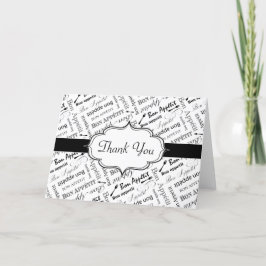 Bon Appetit Fransk Middag Party Tack Kort