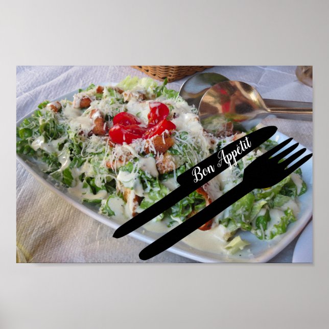 Bon Appétit Grekiska Salad Poster (Framsidan)