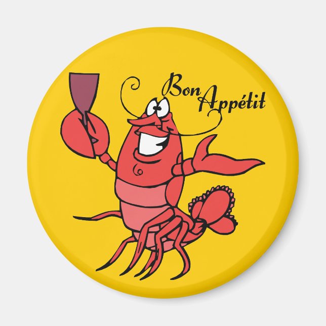 Bon Appetit Lobster Magnet (Framsidan)