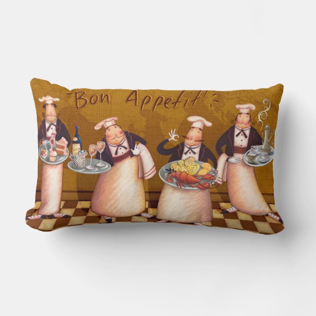 Bon Appétit Lumbarkudde (Framsida)