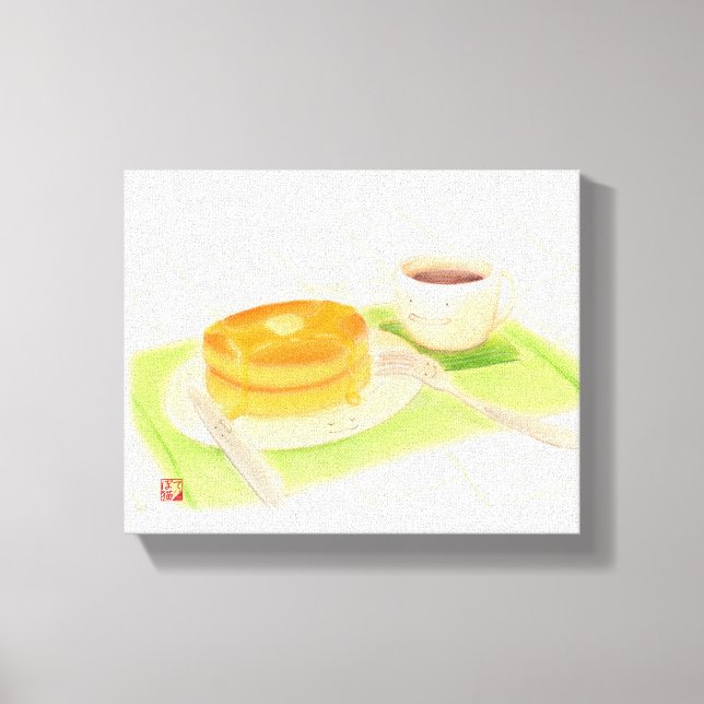 Bon appétit "pancake" canvastryck (Framsida)